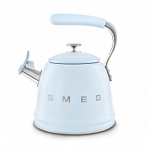 Чайник со свистком 2,3л."Smeg" пастельный голубой