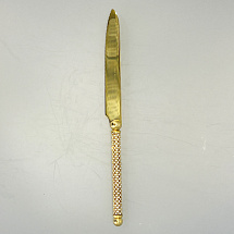 Нож сервировочный, золотой, Claret