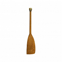 Лопатка деревянная с латунной накладкой широкая "Смородина"