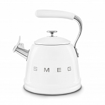 Чайник со свистком 2,3л."Smeg" белый