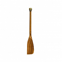 Лопатка деревянная с латунной накладкой узкая "Смородина"
