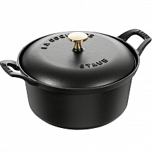 Кокот Винтаж, 20 см, 2,45л, черный Staub