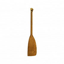 Лопатка деревянная с латунной накладкой широкая "Перец"