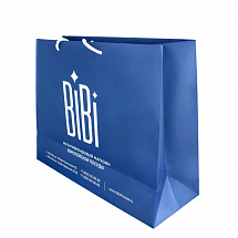 Подарочный пакет Бибихауз 45х35х16см. синий